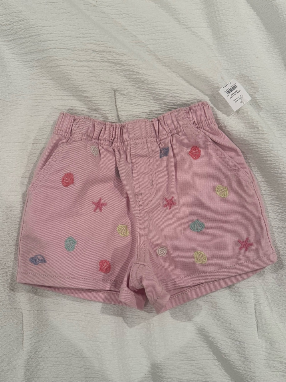 GAP Pink Embroidered Shell & Starfish Shorts